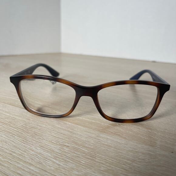 Ray-Ban RB7047 5574 Eyeglasses Tortoise Shell Blue Frames Only 54-17-140 - Picture 2 of 8
